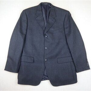 JONES NEW YORK - MEN'S BLUE PLAID WOOL BLEND SPORT COAT BLAZER JACKET - SIZE 42R